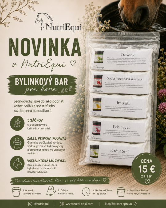 Bylinkový bar pre kone
