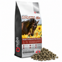 Nuba SunGastro Musli MIX – granulované krmivo pre citlivé kone s vredmi a metabolickými poruchami